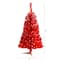 3ft. Pre-Lit Red Artificial Christmas Tree, Warm White LED Lights
